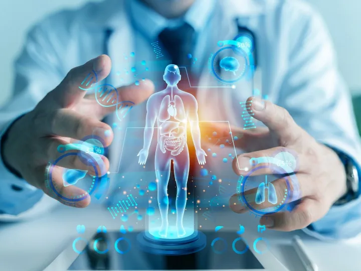Digital graphic of human body