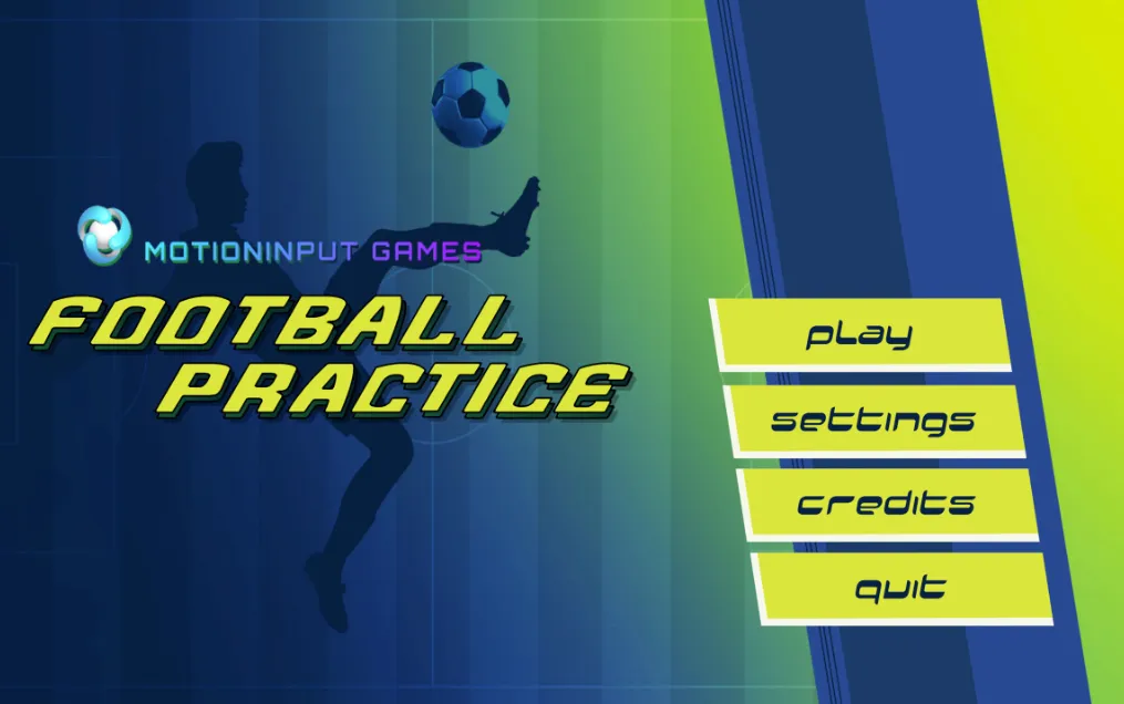Screenshot of MotionInput Football Practice game