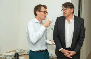 Professor Mark Westwood (left), Professor James Moon (right) mycardium