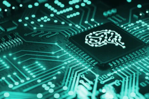 ai chip close up