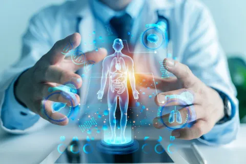 Digital graphic of human body