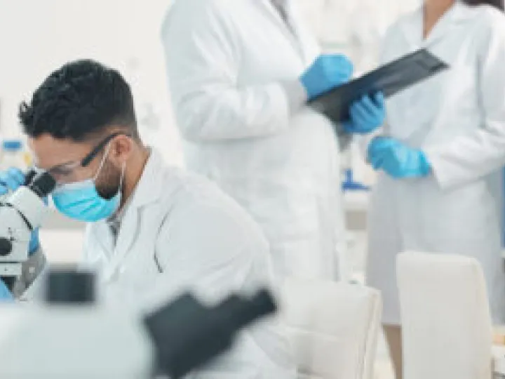 Lab work stock photo