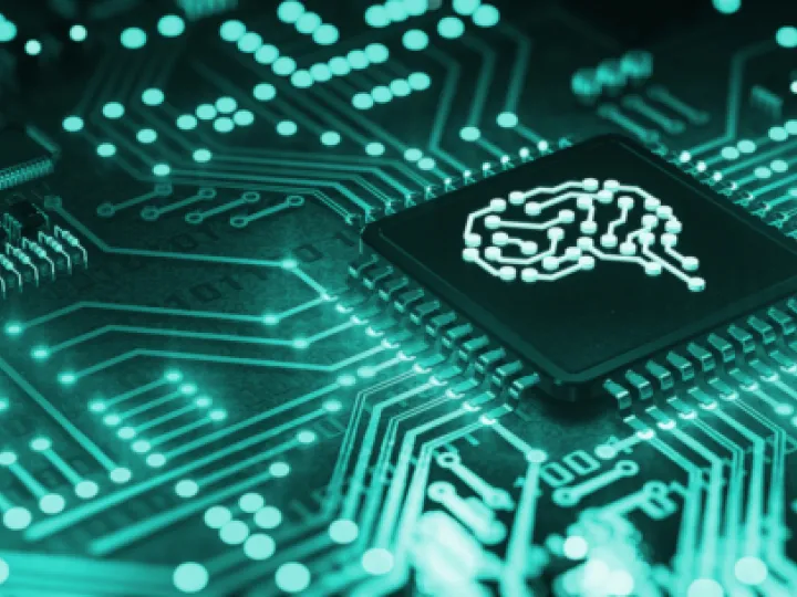 ai chip close up