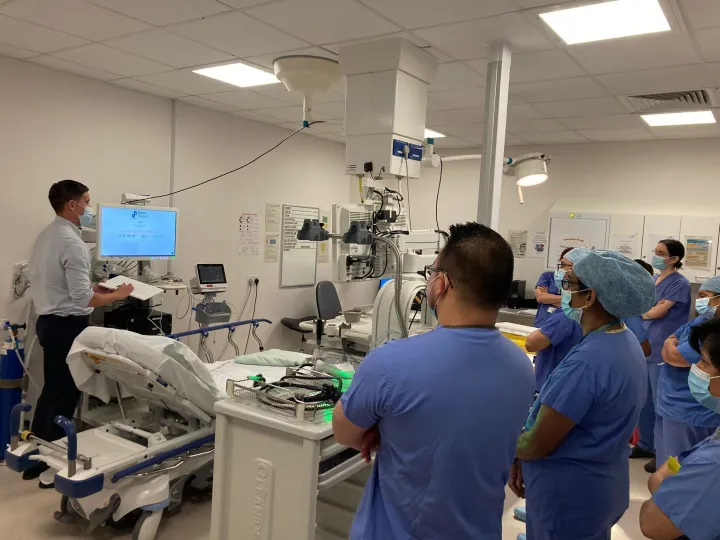 Odin vision surgeons in the theatre